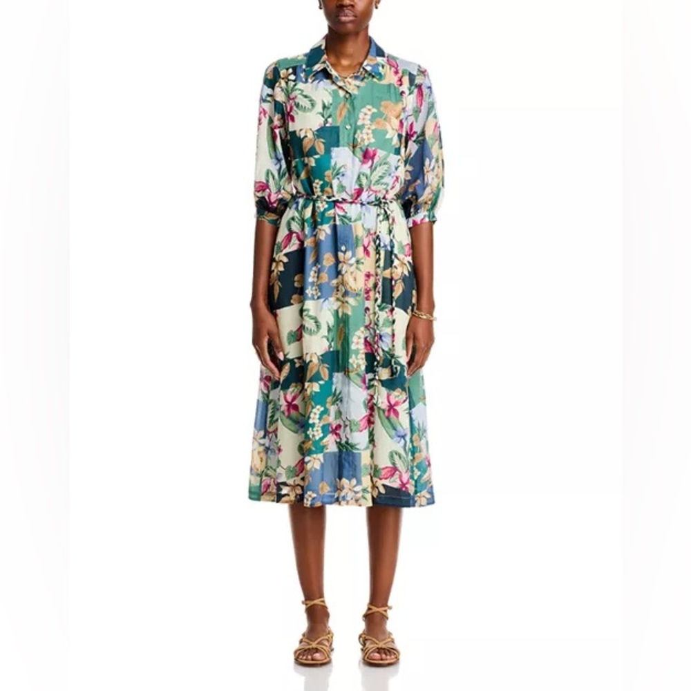NWT Tommy Bahama Hightide Midi Shirt Dress Sz M - Picture 7 of 16